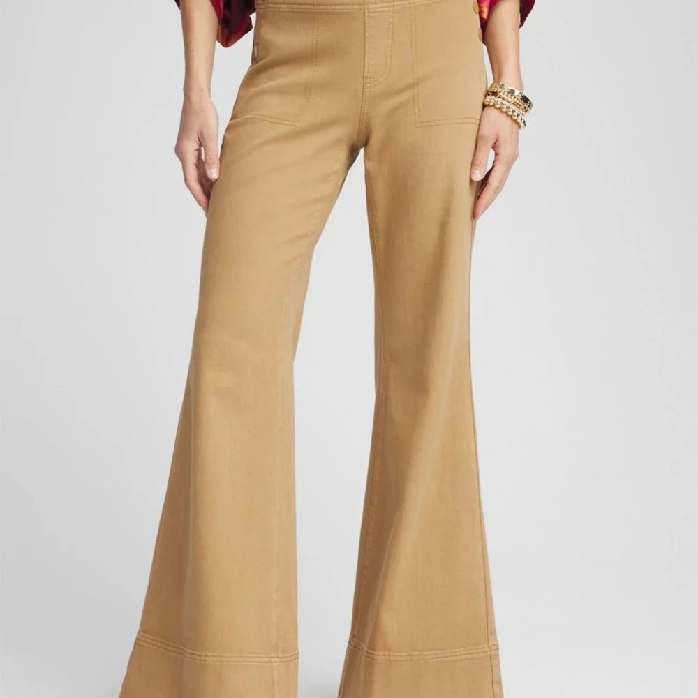 Chico's Tan Boot Cut Flare Pants